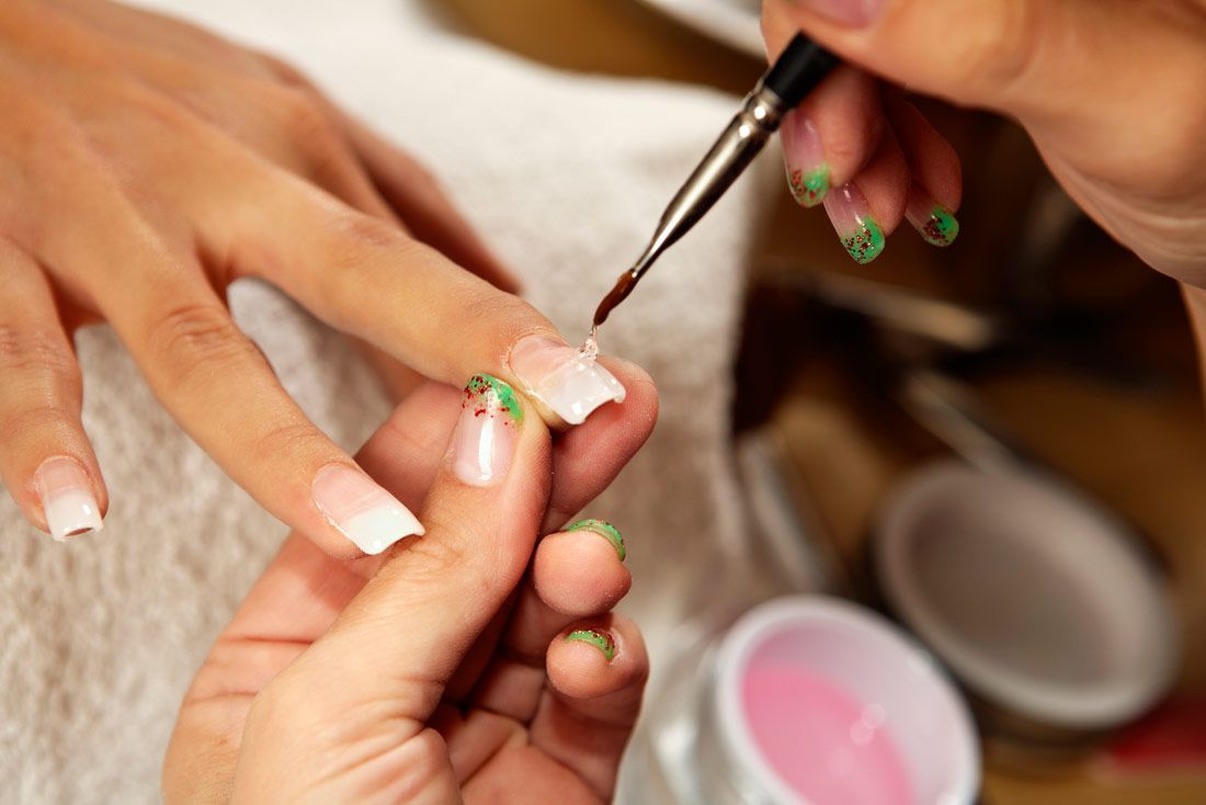 Bio Sculpture Australia - Nail art can be subtle! This pretty set by  @renaissancenailsandbeauty has been created using BioGel colours; Lyrics Of  A Lily, Olive Poem, Sapphire Song, French White, and our